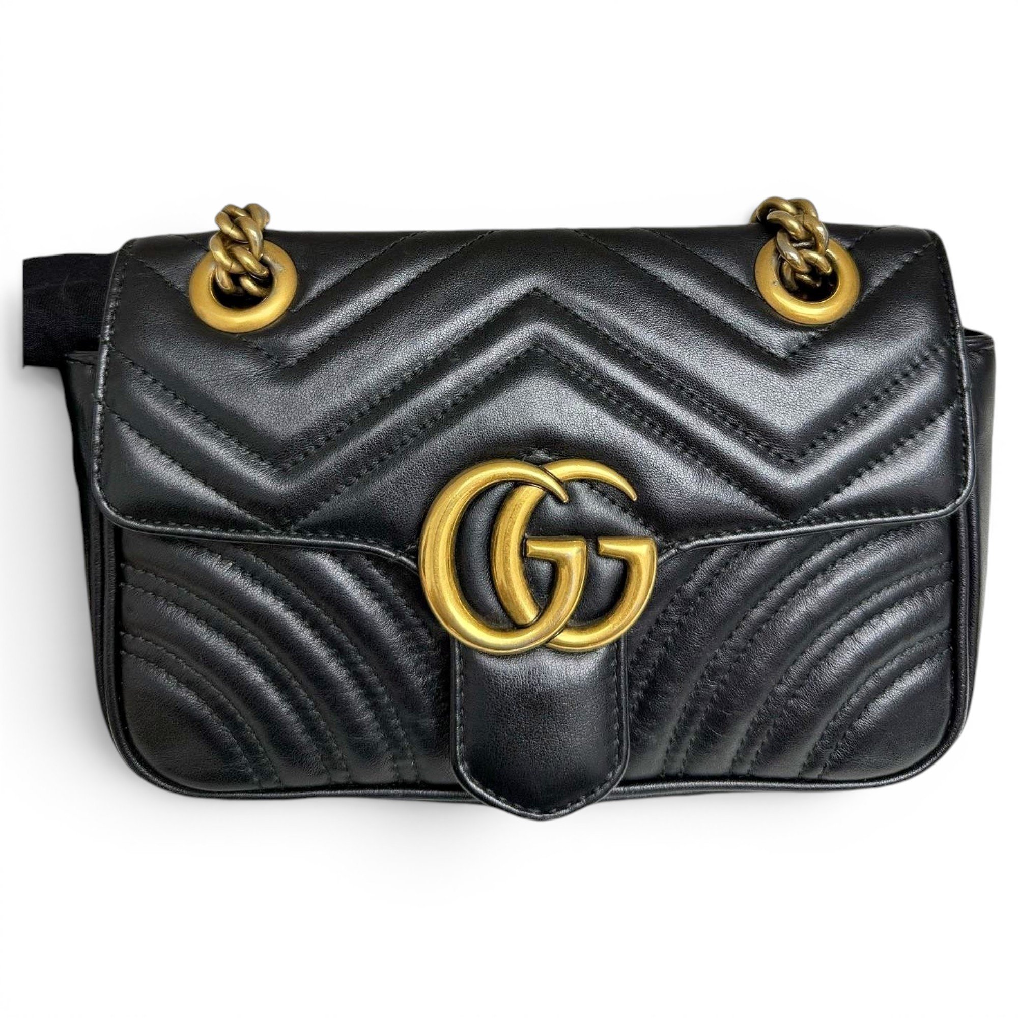 GG Marmont Flap leather crossbody bag