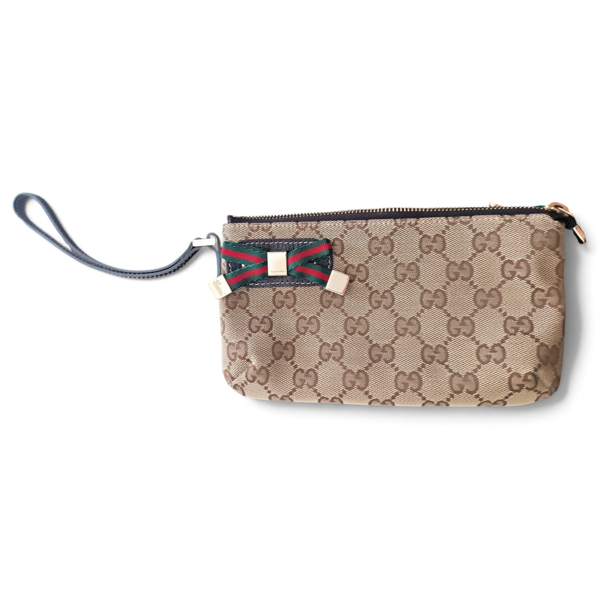 Leather clutch bag