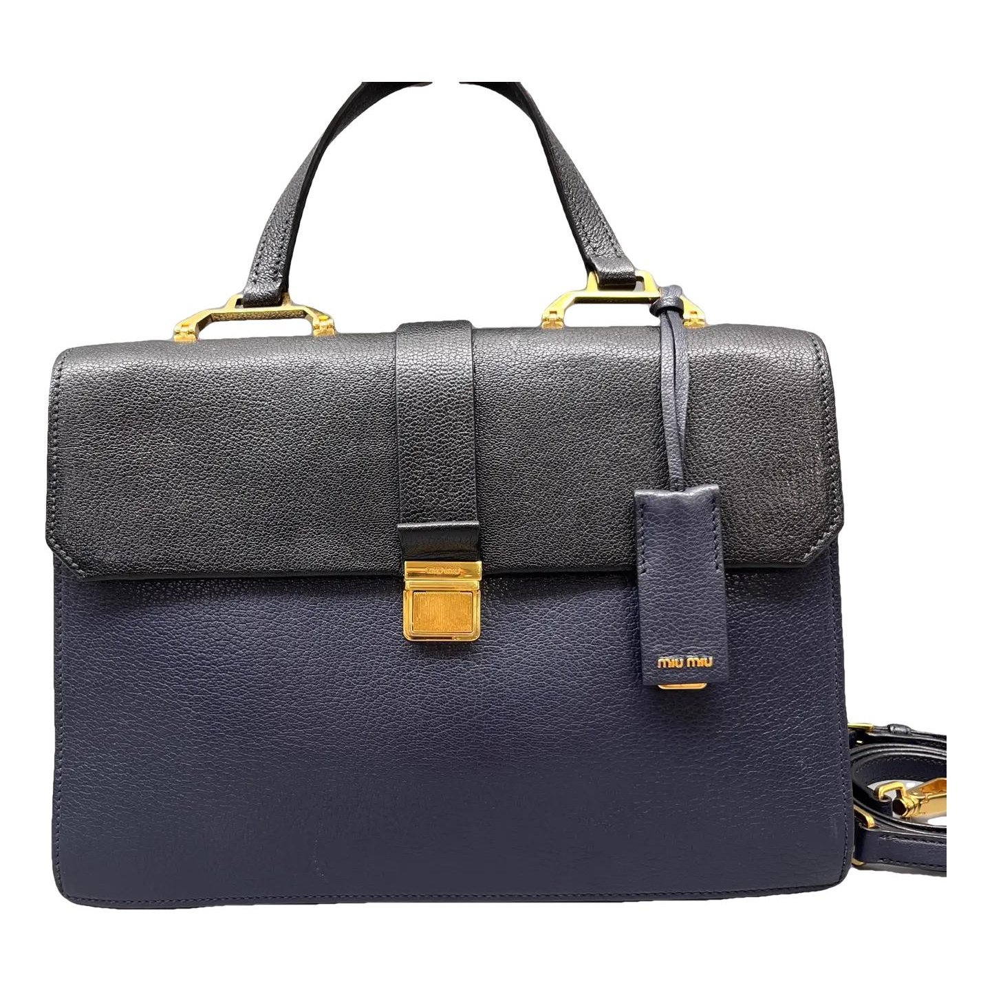 Madras leather crossbody bag
