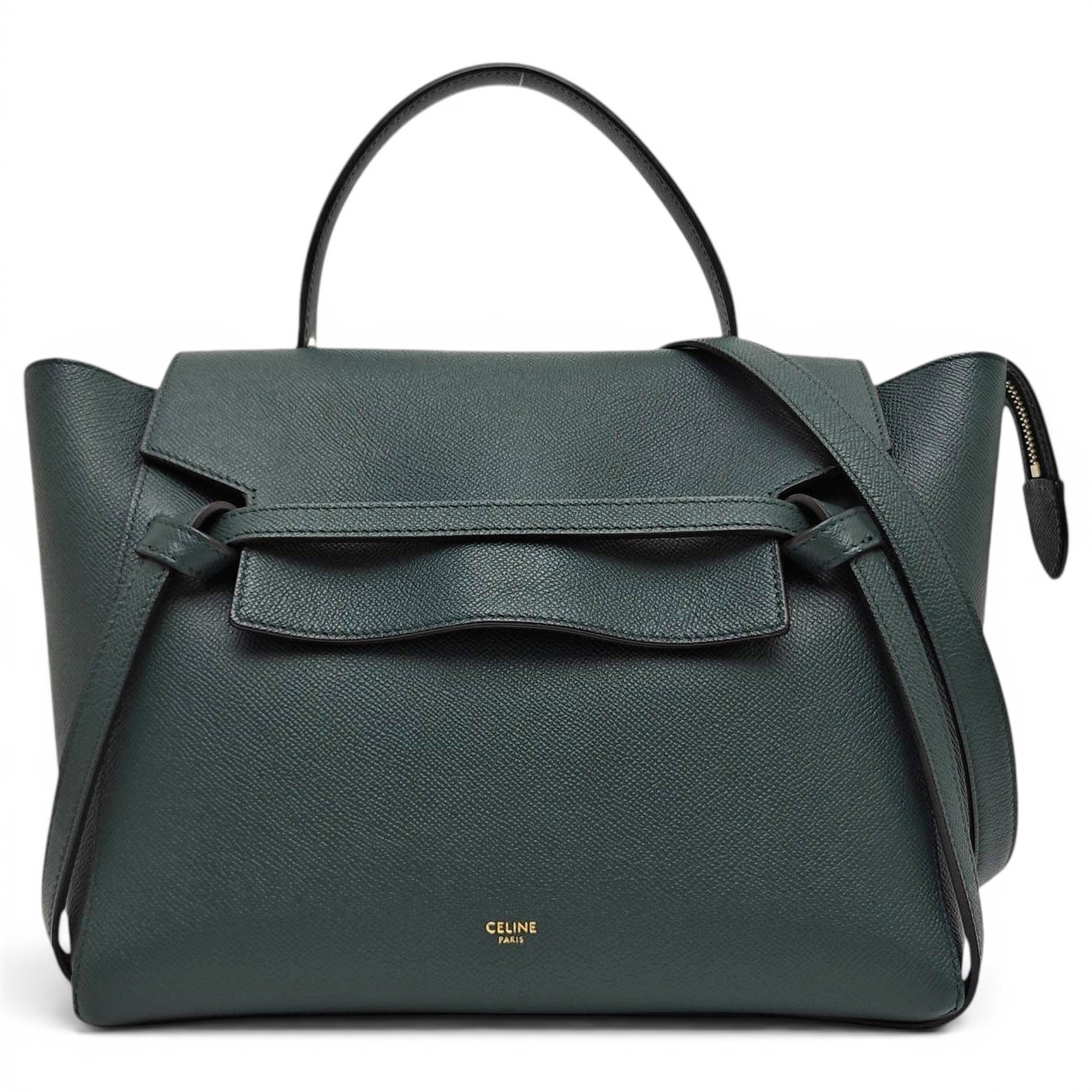 Belt leather handbag