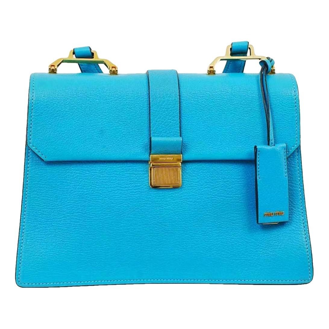 Madras leather handbag