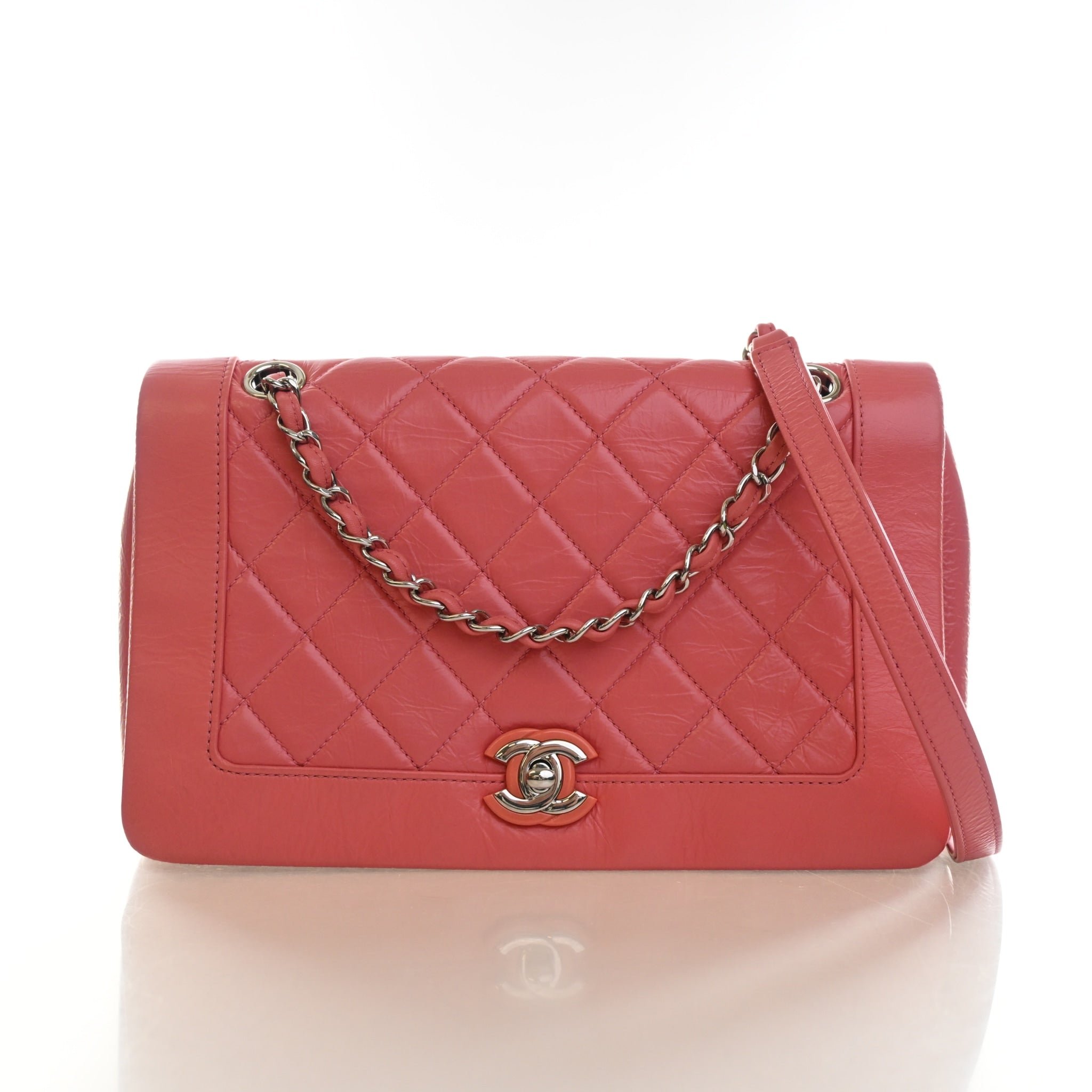 Chanel Medium Crumpled Calfskin CC Full Flap Bag