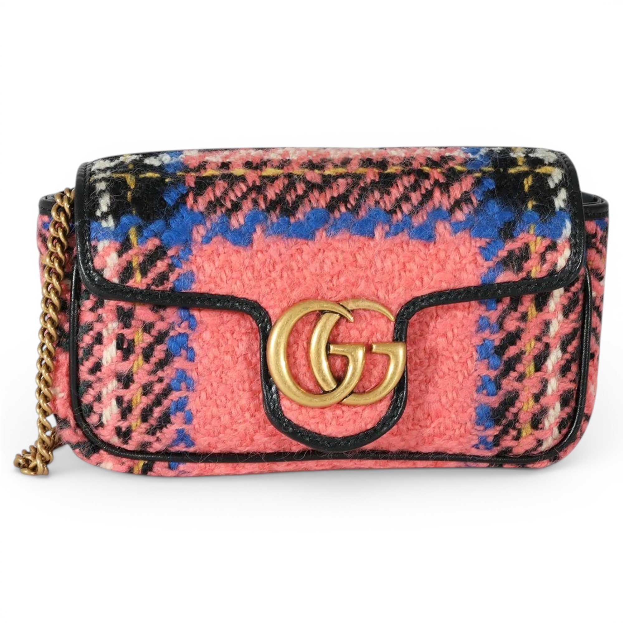 GG Marmont Flap tweed bag