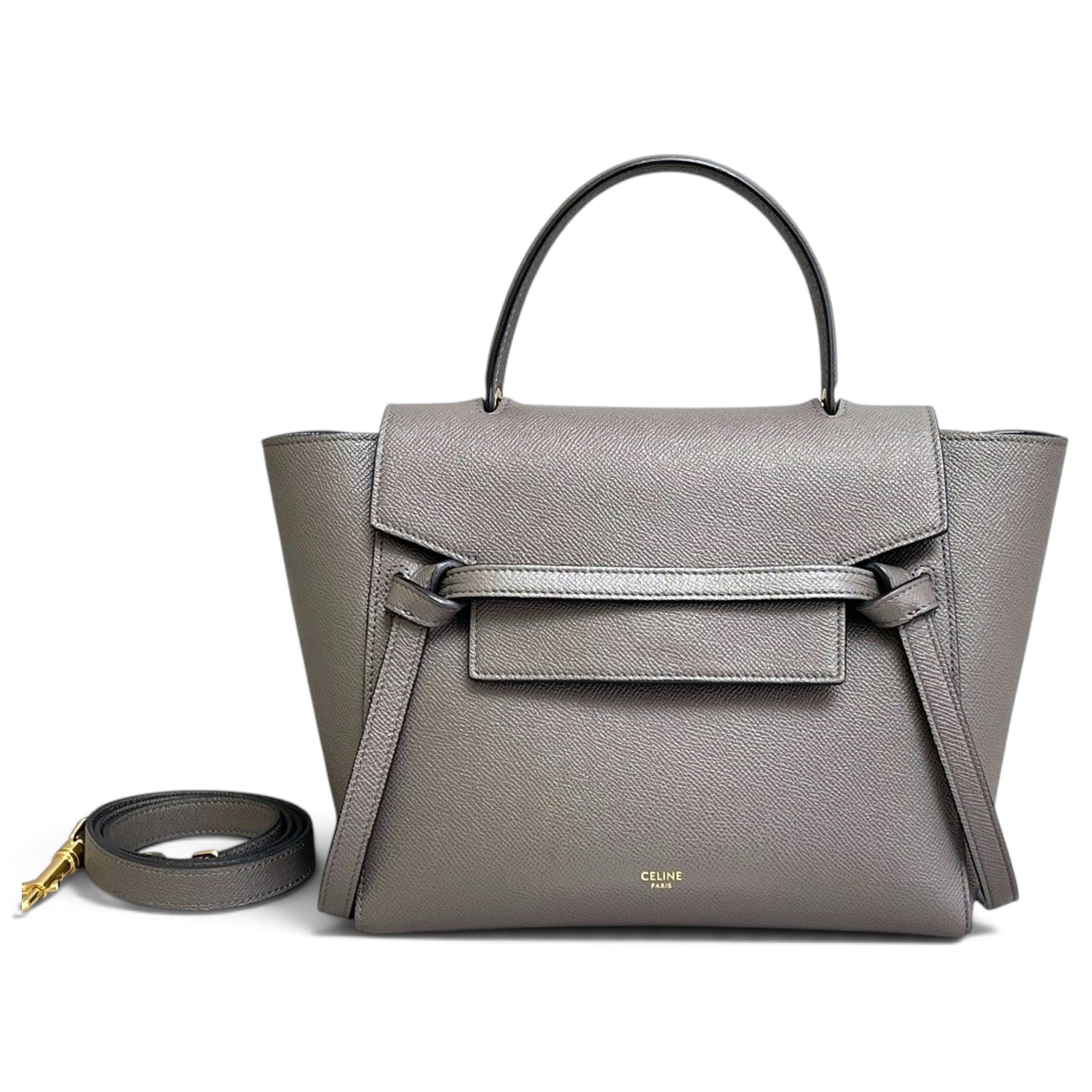 Belt leather handbag