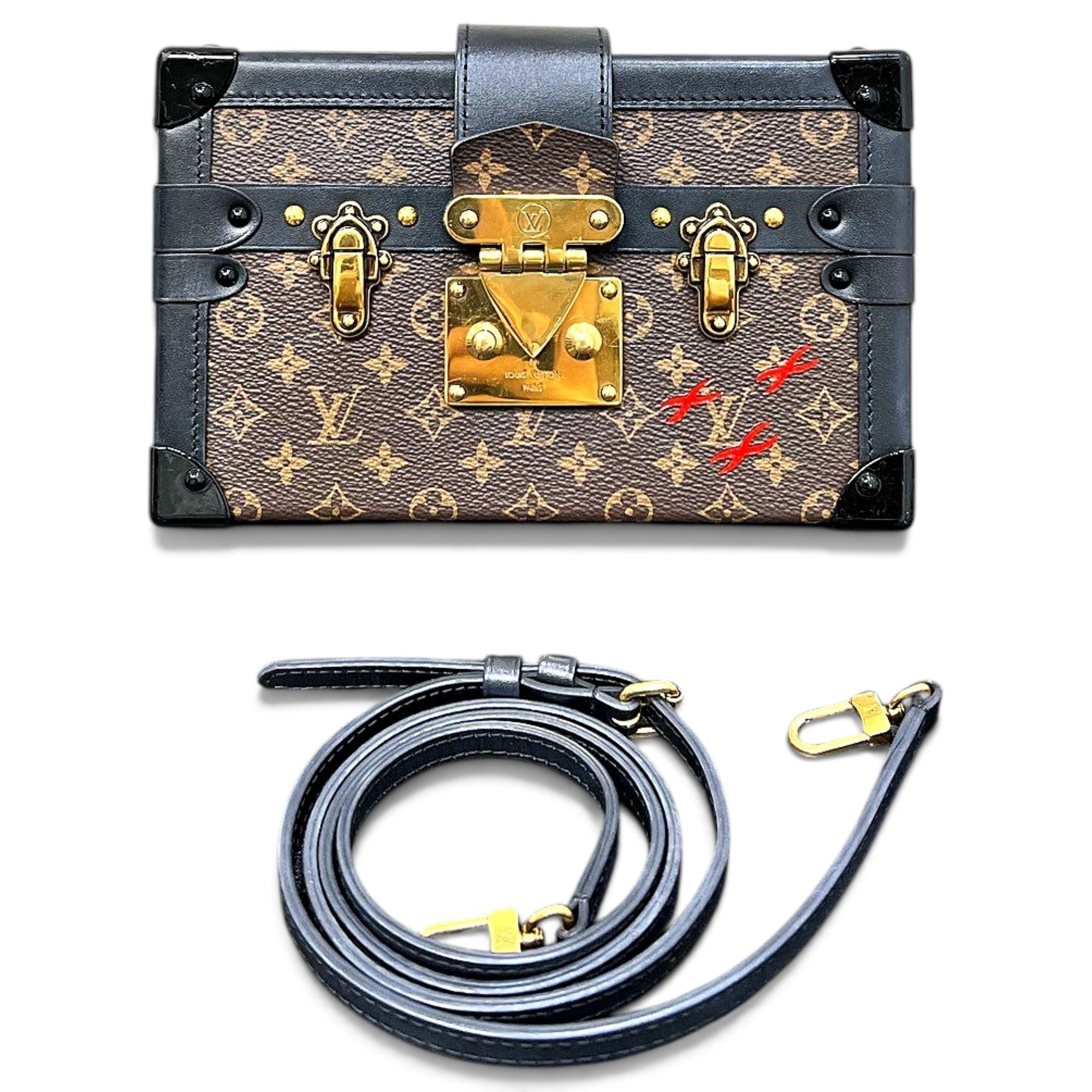 Louis Vuitton Petite Malle leather crossbody bag