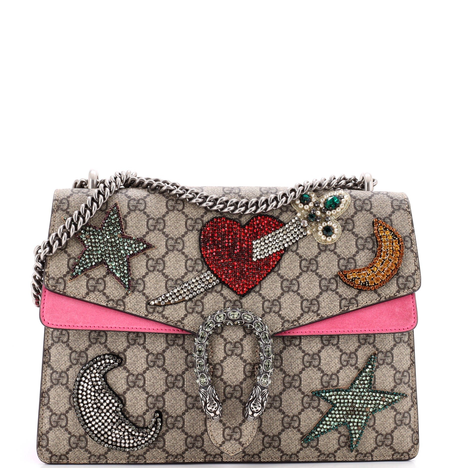 Dionysus Bag Embellished GG Coated Canvas Medium