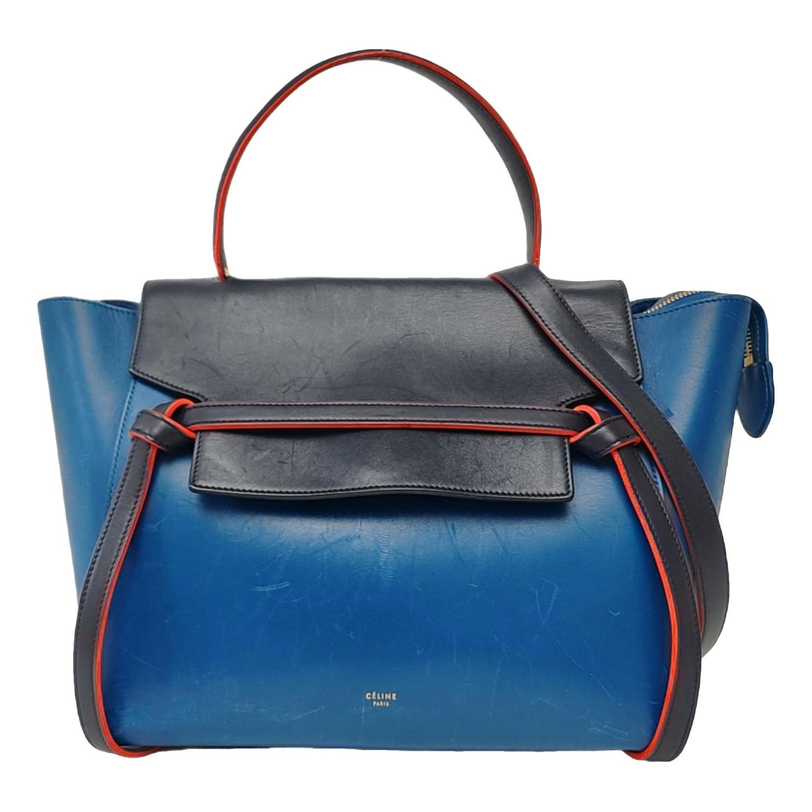 Belt leather handbag