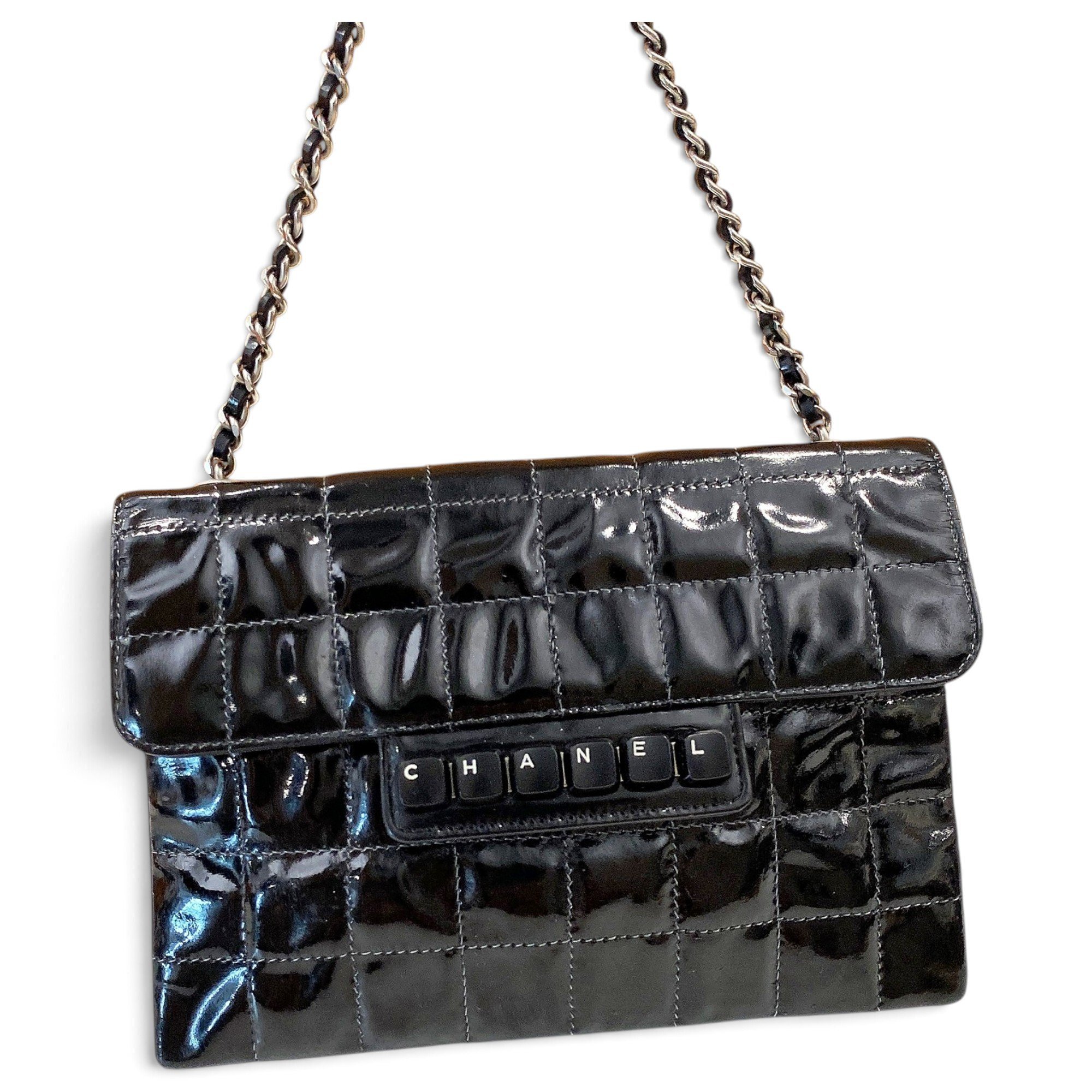 Patent leather crossbody bag