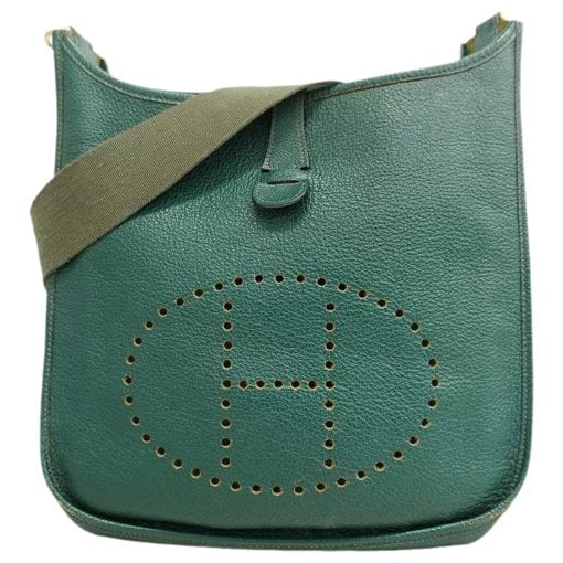 Hermes Evelyne Handbag Malachite Ardennes Leather