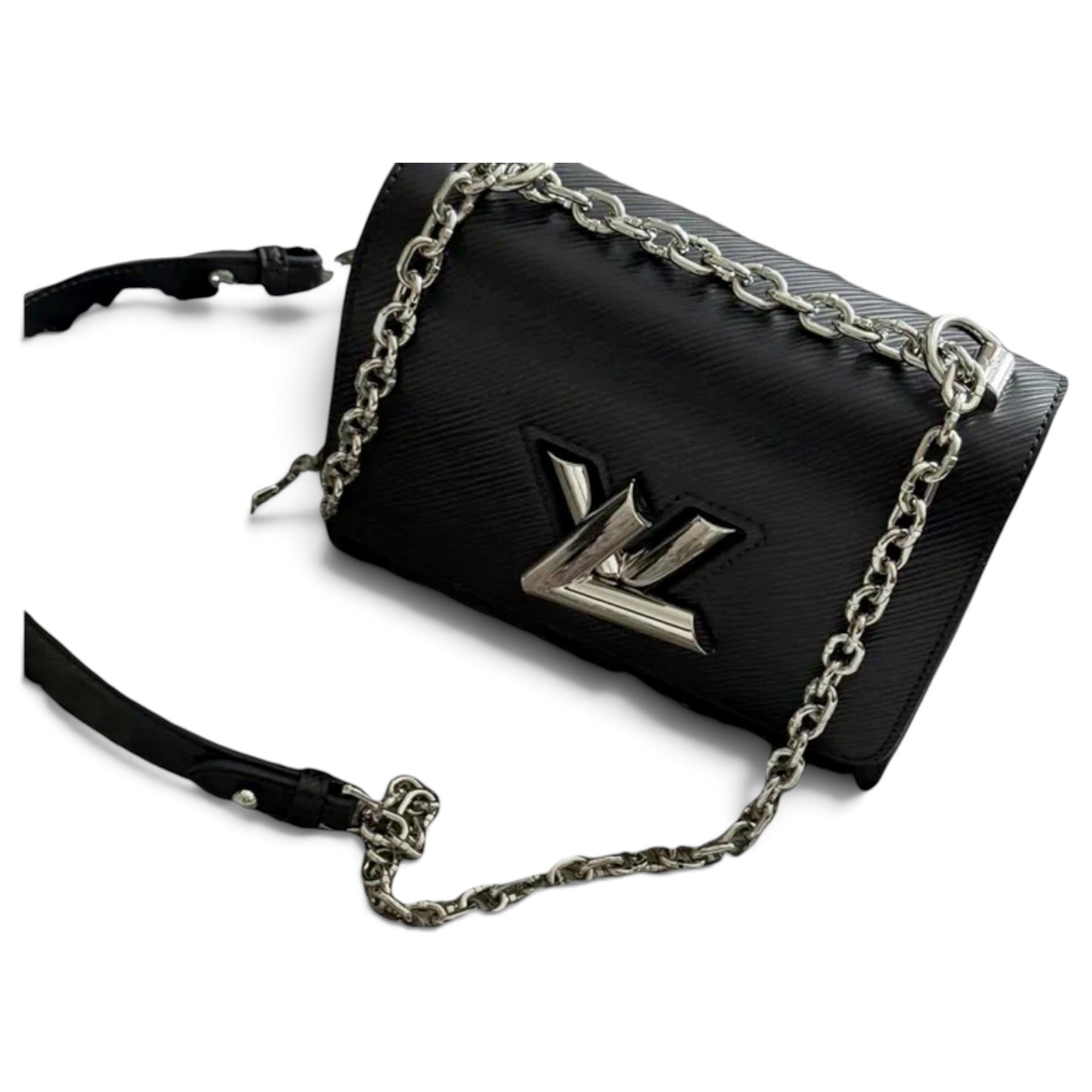Twist leather handbag