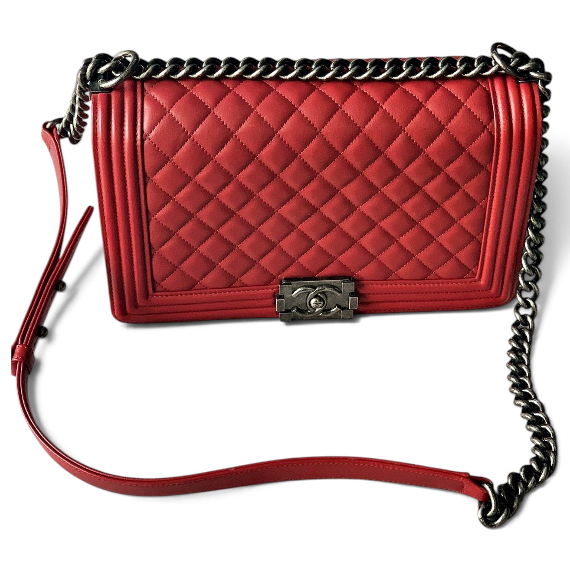 Boy leather crossbody bag
