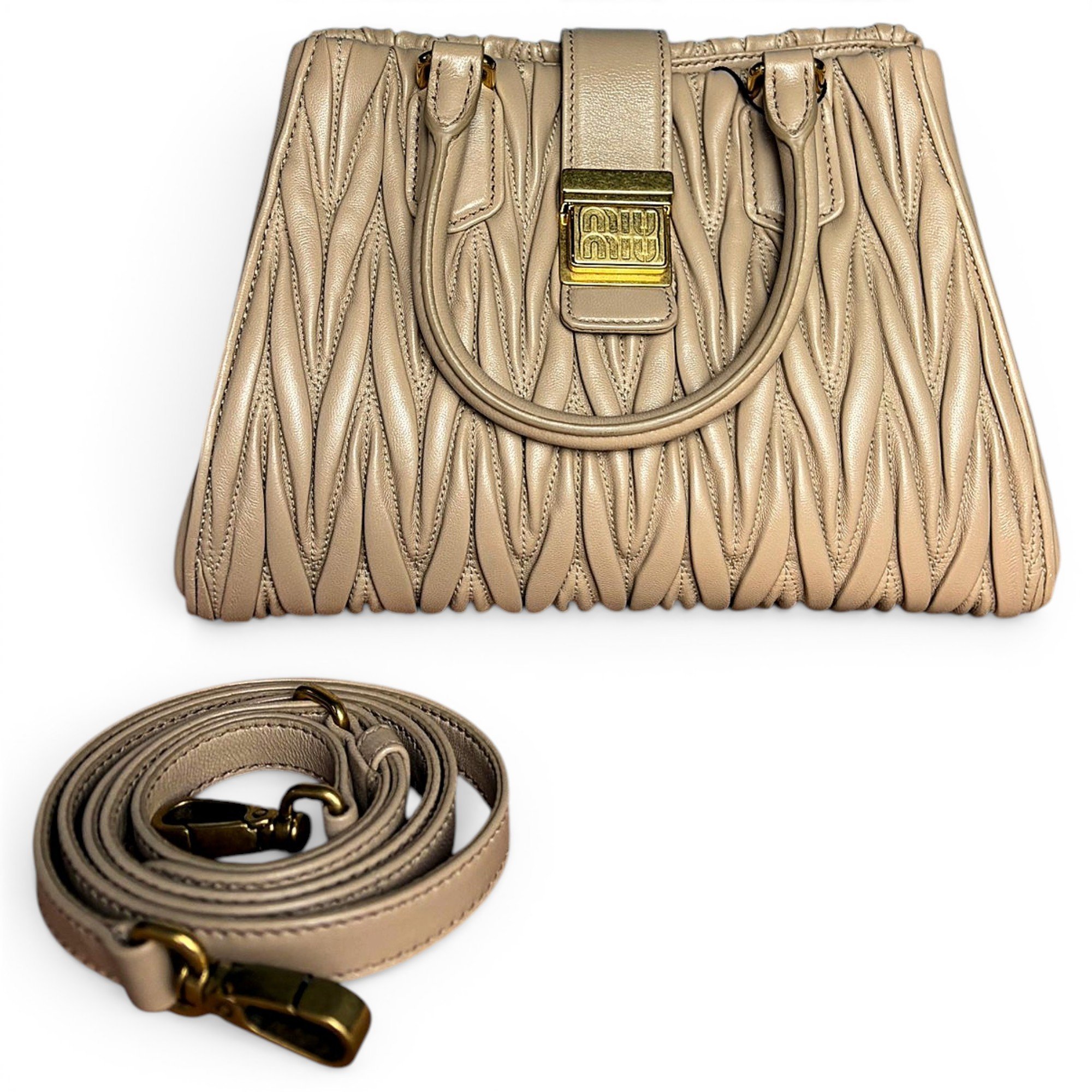 Arcadie leather handbag