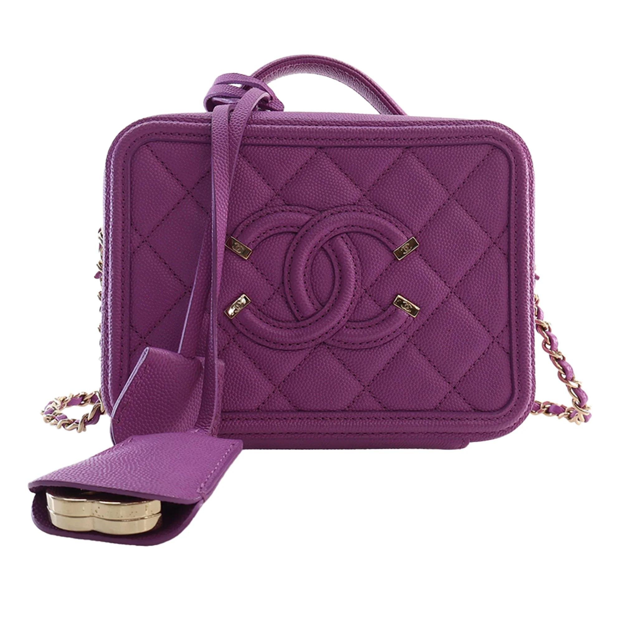 CC Filigree leather satchel