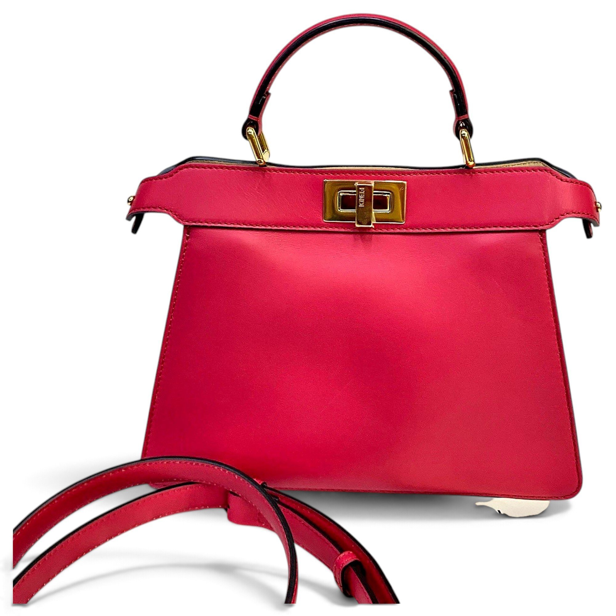 Peekaboo leather handbag