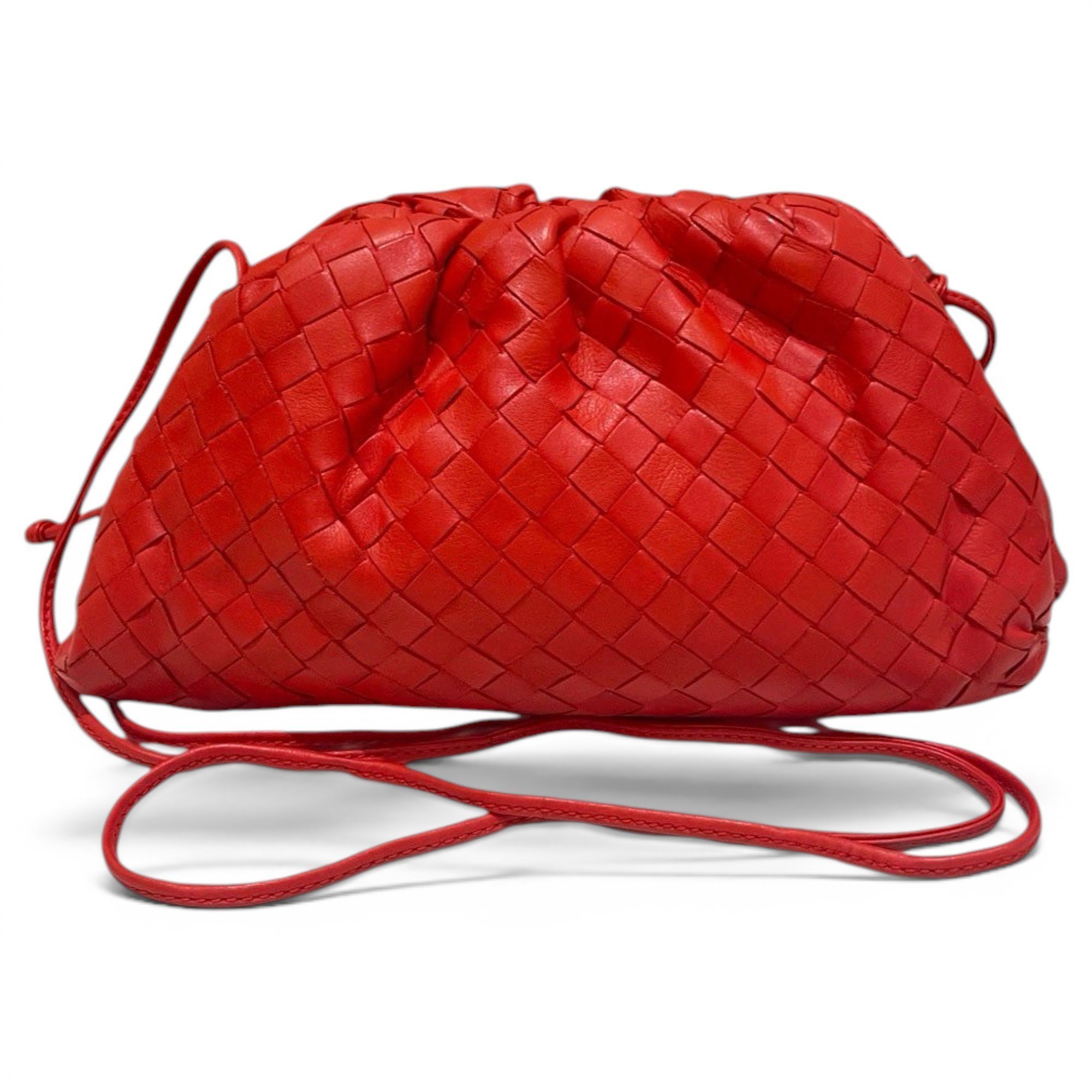 Pouch leather handbag
