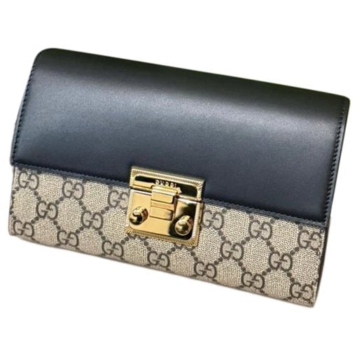 Padlock leather crossbody bag