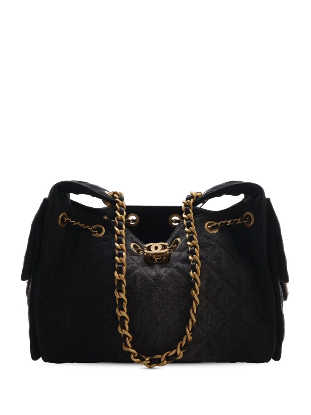 2021-2026 Small Quilted Denim Chanel 25 Hobo shoulder bag