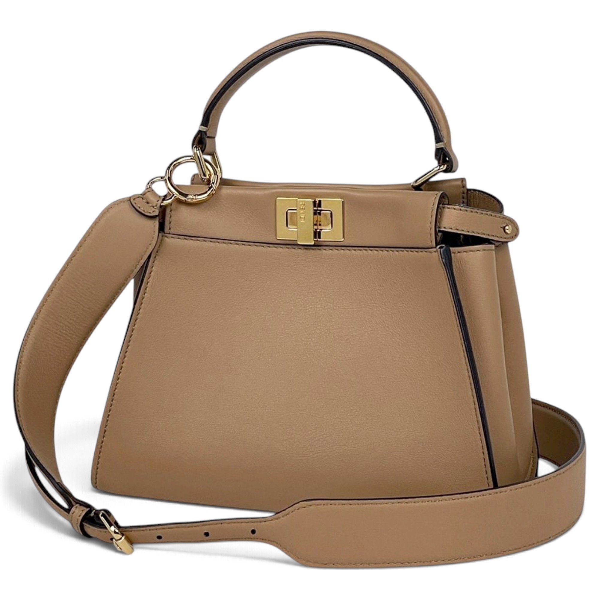 Peekaboo leather handbag