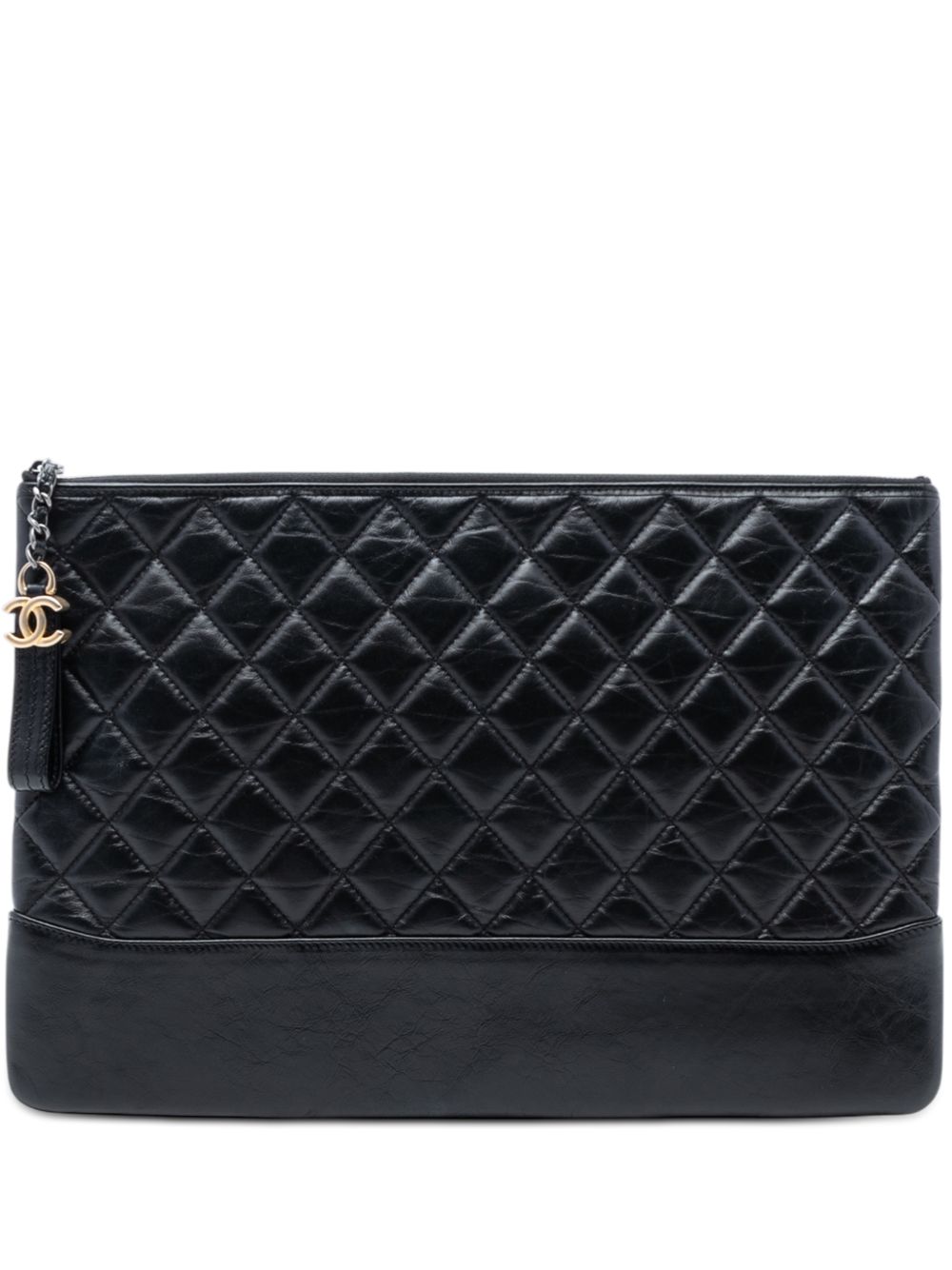 2018-2019 Large Aged Calfskin Gabrielle O Case clutch bag