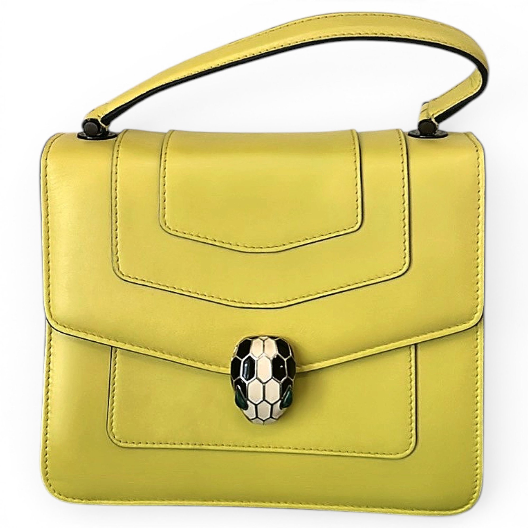 Serpenti leather handbag