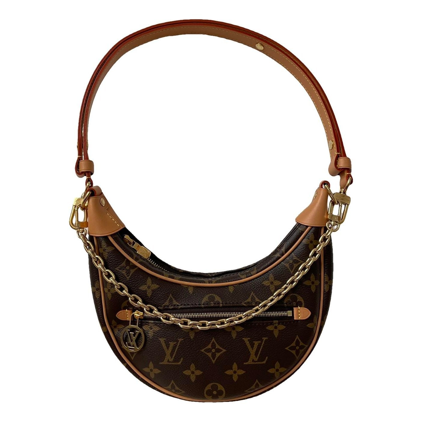 Loop leather handbag