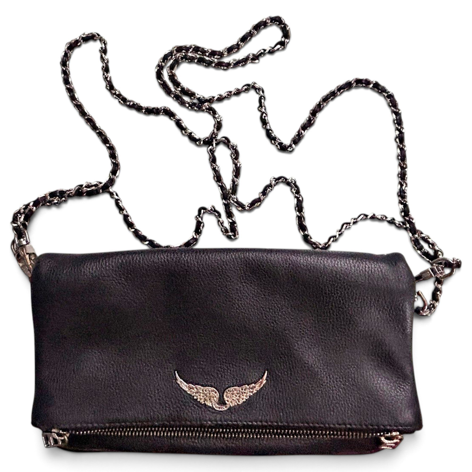 Rock leather crossbody bag