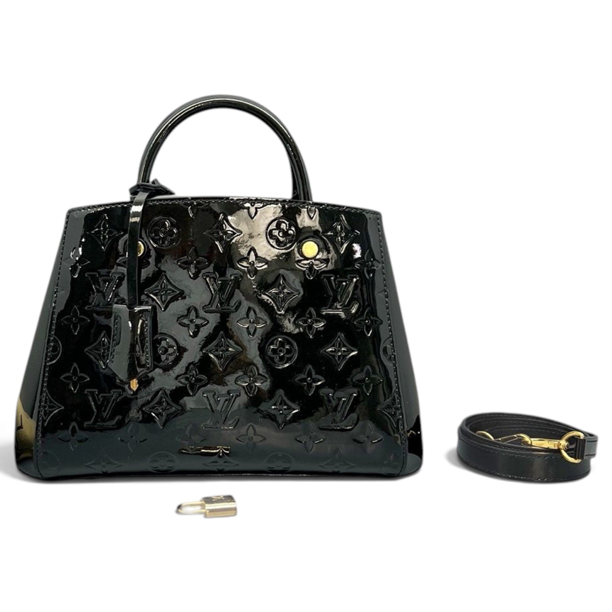 Montaigne patent leather handbag