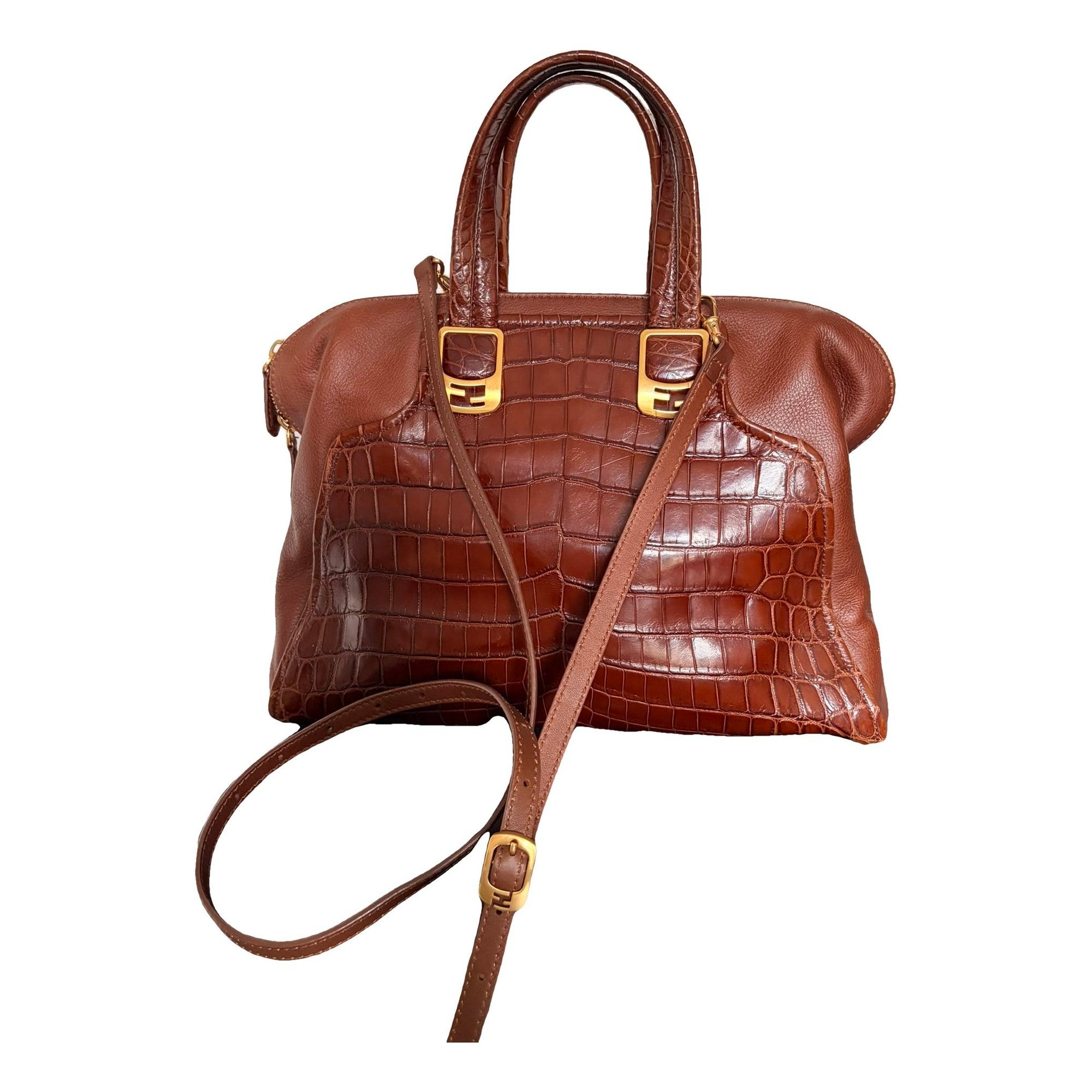Chameleon leather handbag