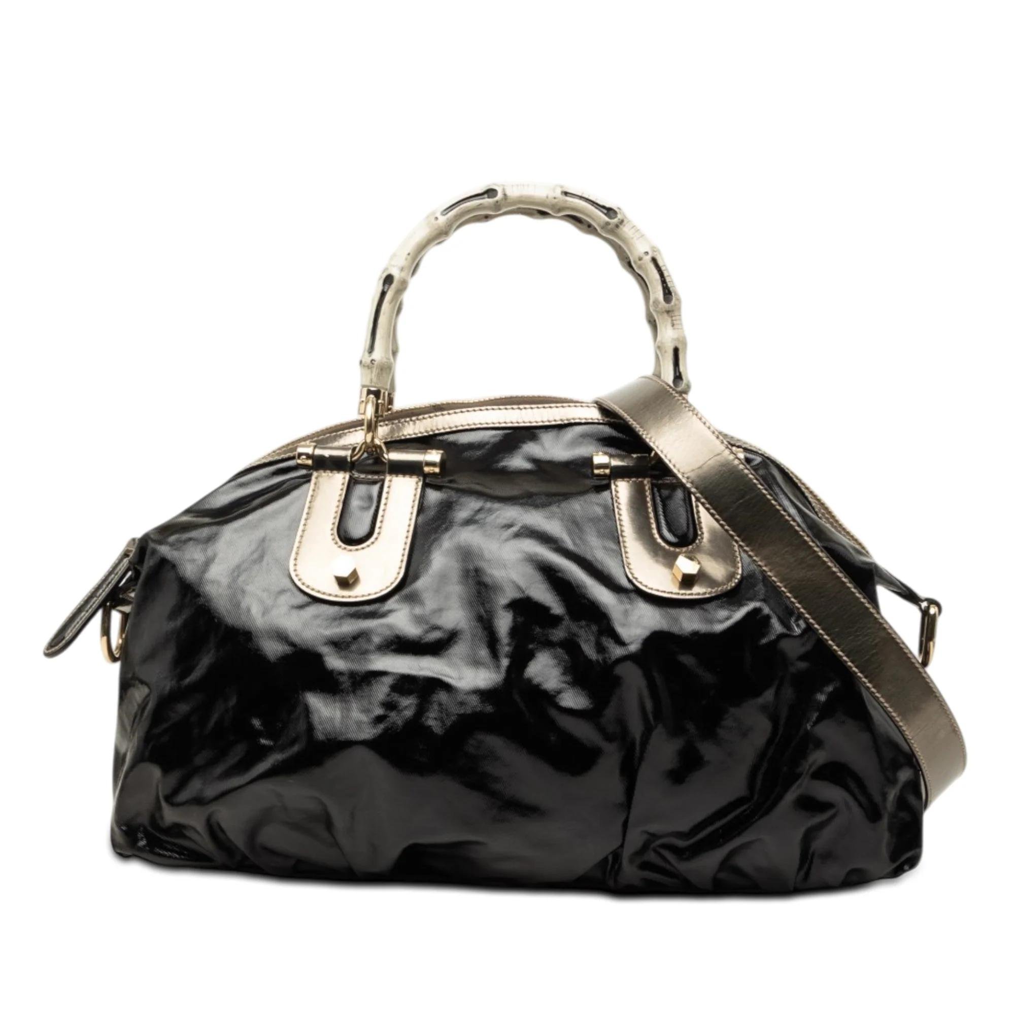 Bamboo leather satchel