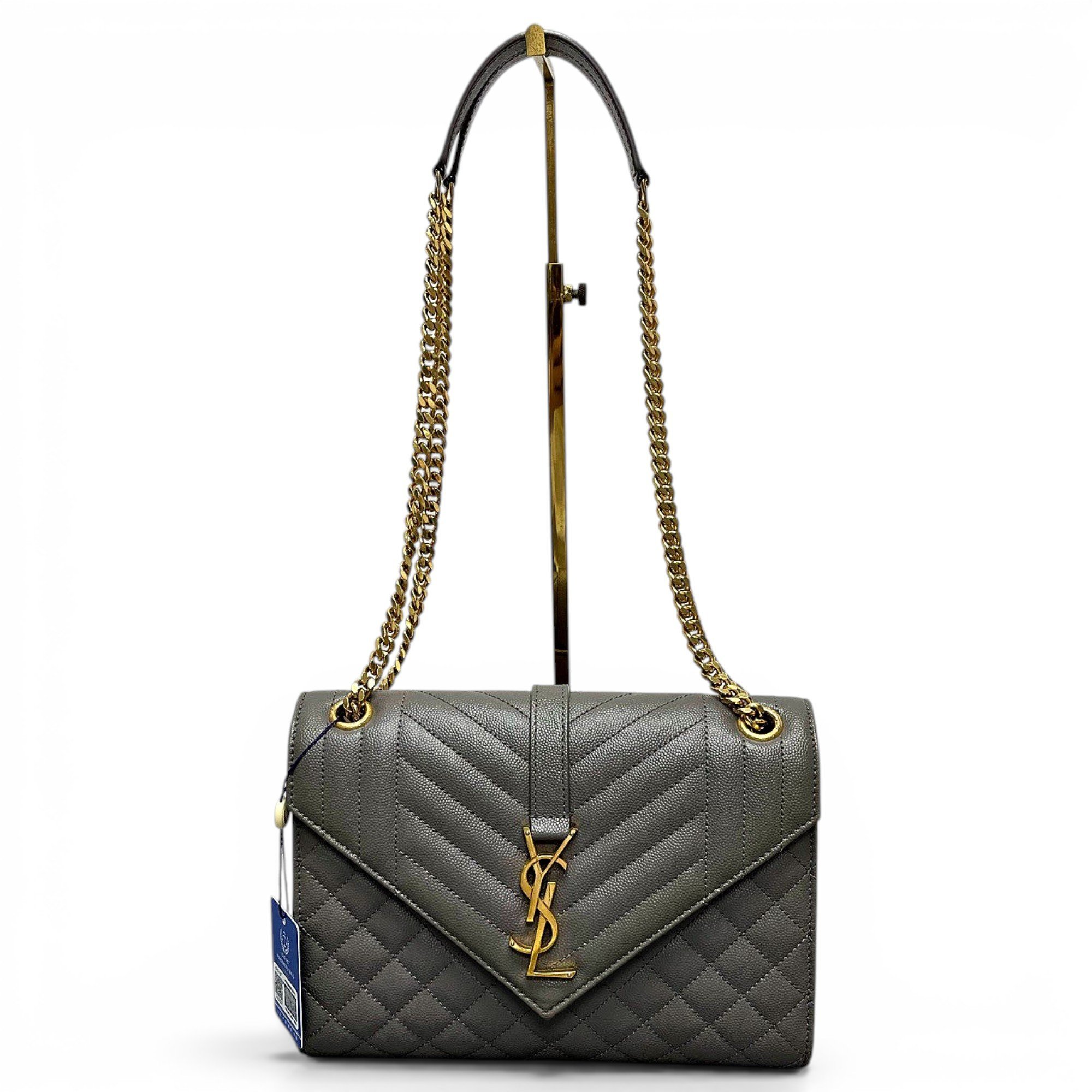 Envelope leather handbag