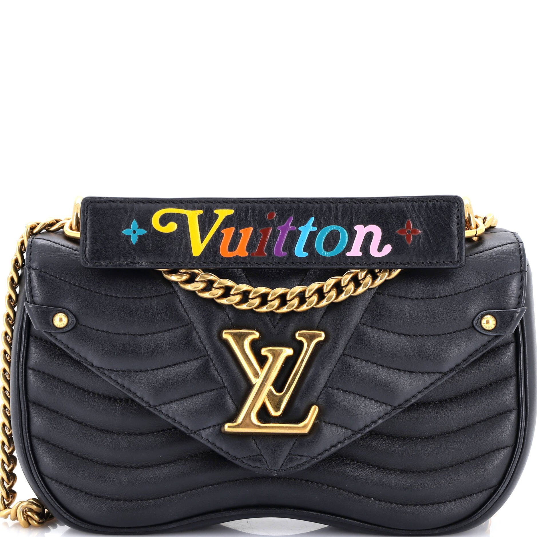 Louis Vuitton New Wave Chain Bag Quilted Leather MM