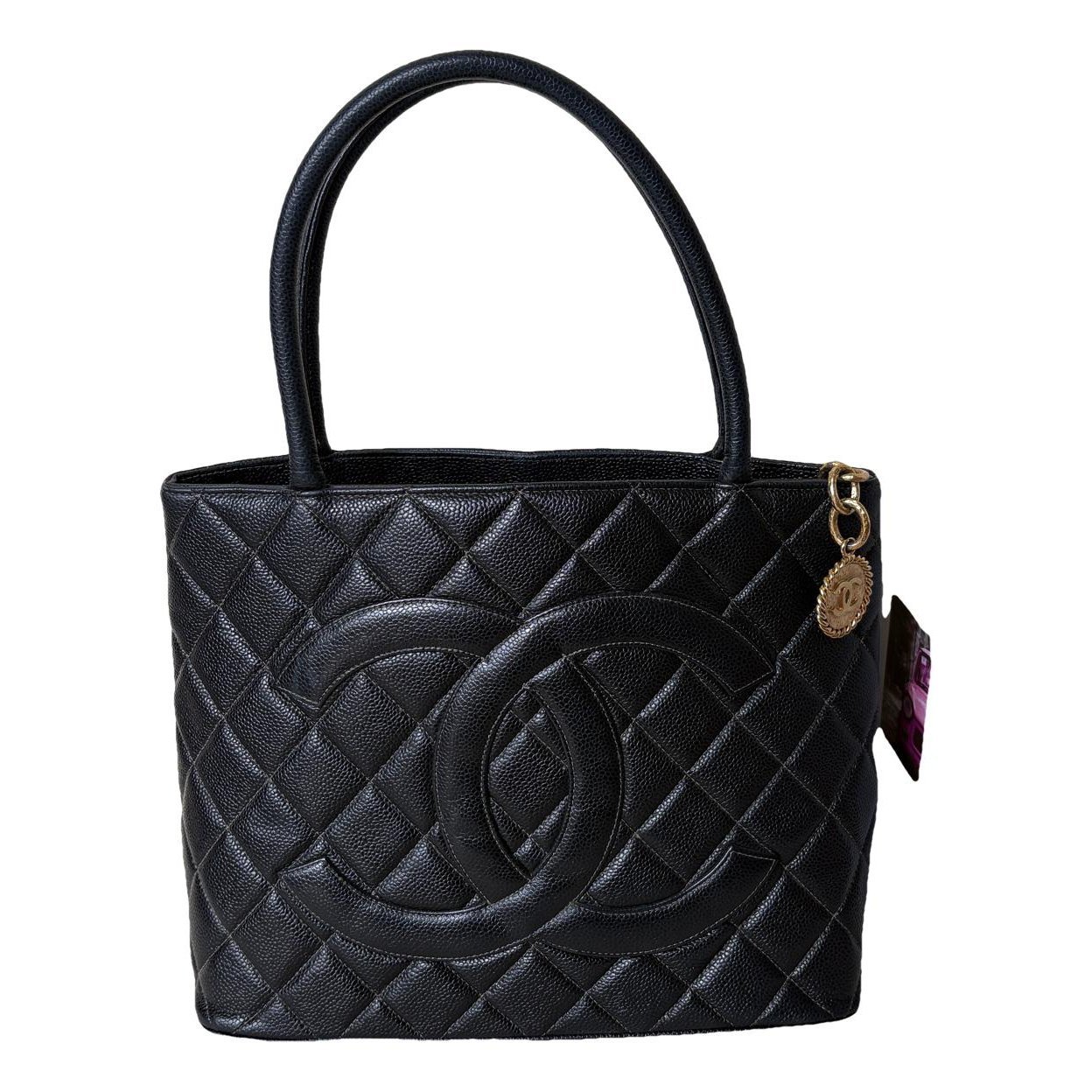 Médaillon leather tote