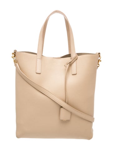 Leather North/South Shopping Tote Toy