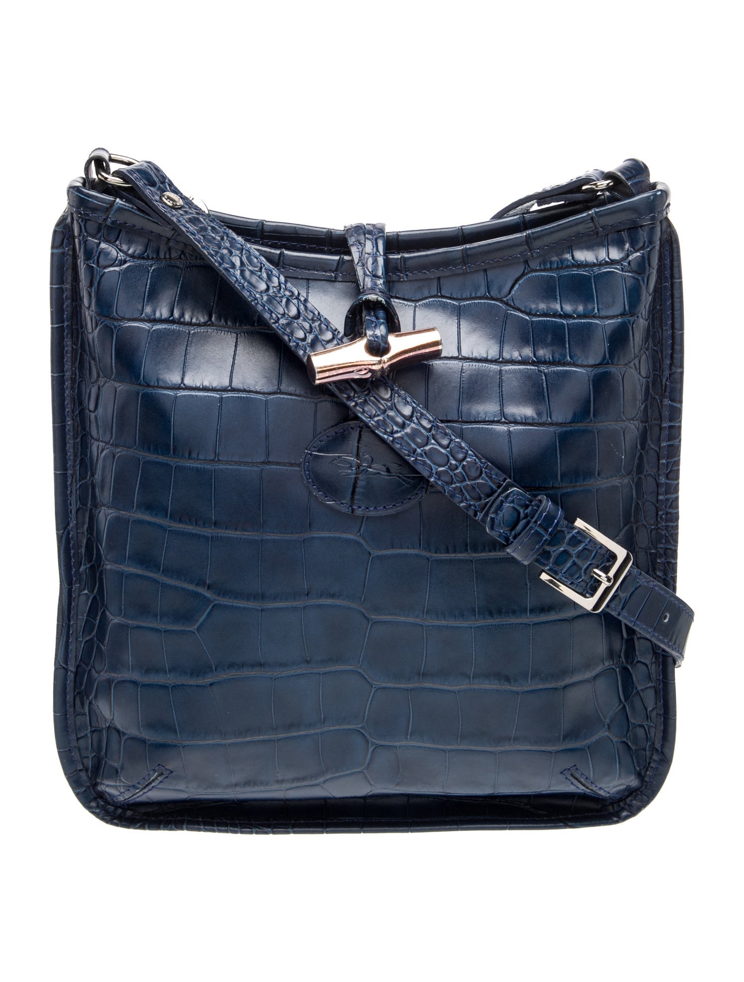 Embossed Leather Shoulder Bag