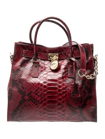 Embossed Leather Top Handle Bag