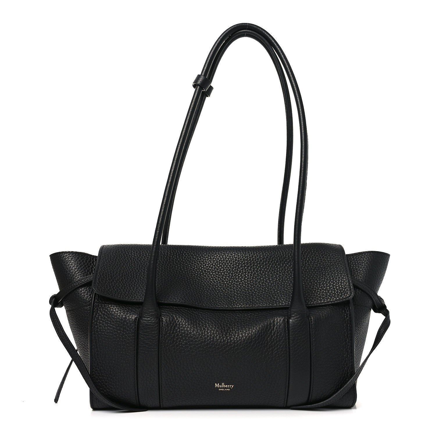 Mulberry Heavy Grain Small Soft Bayswater Satchel Black