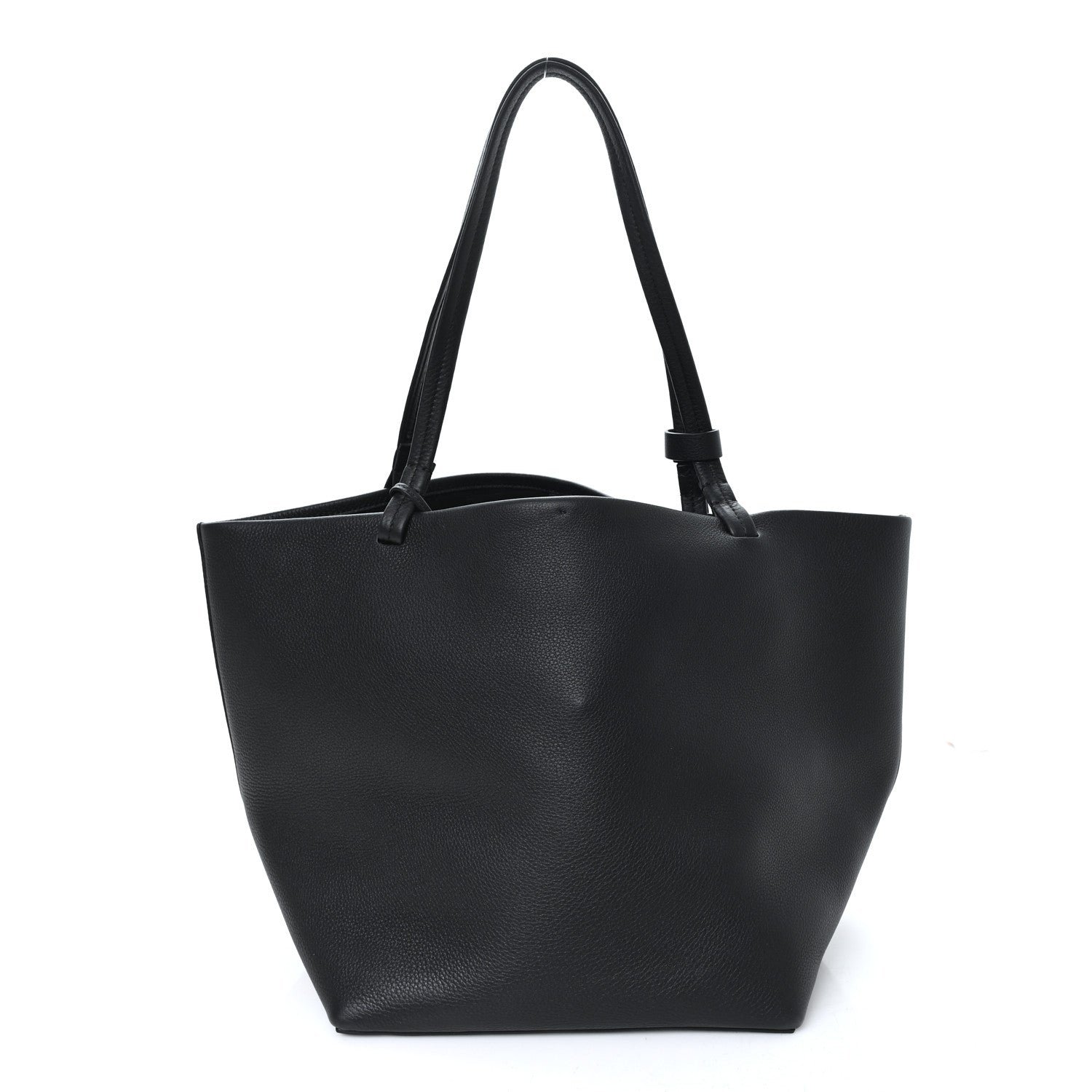 The Row Grained Calfskin Park Tote Three Black