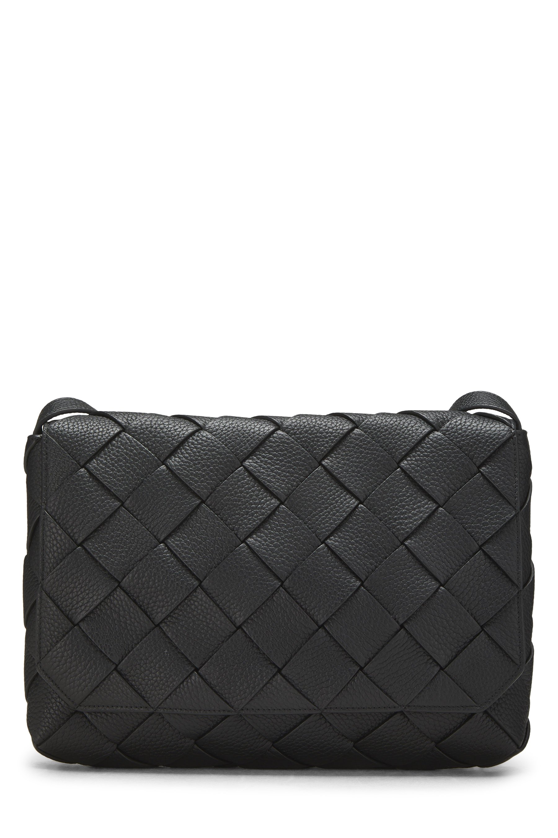 Bottega Veneta Black Calfskin Diago Large