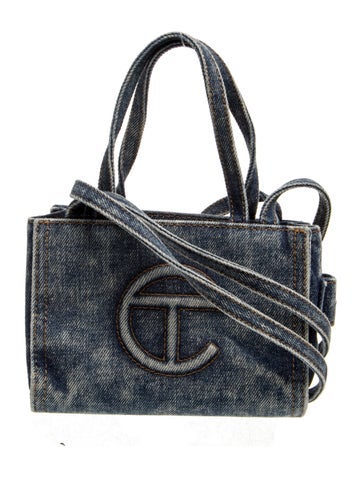 Telfar Denim Shopper Tote Small