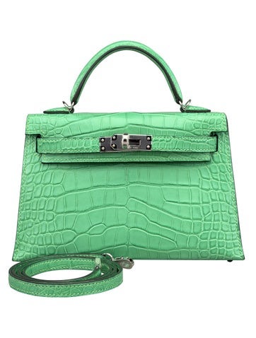 Hermes Matte Alligator Mini Kelly 20 2023