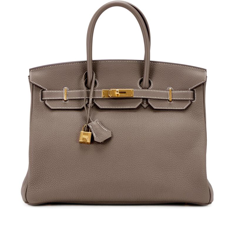 Hermes Etoupe Togo Birkin 35 Gold Hardware, 2025