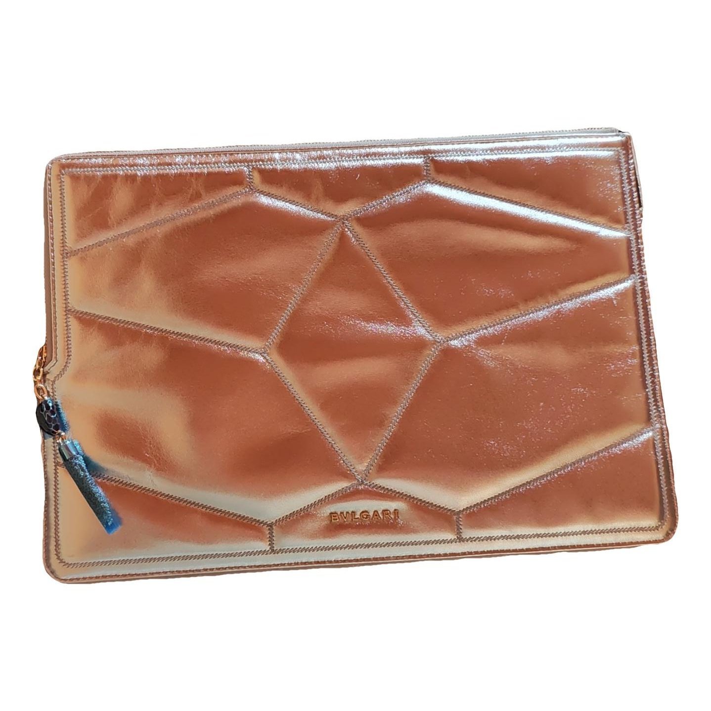 Leather clutch bag