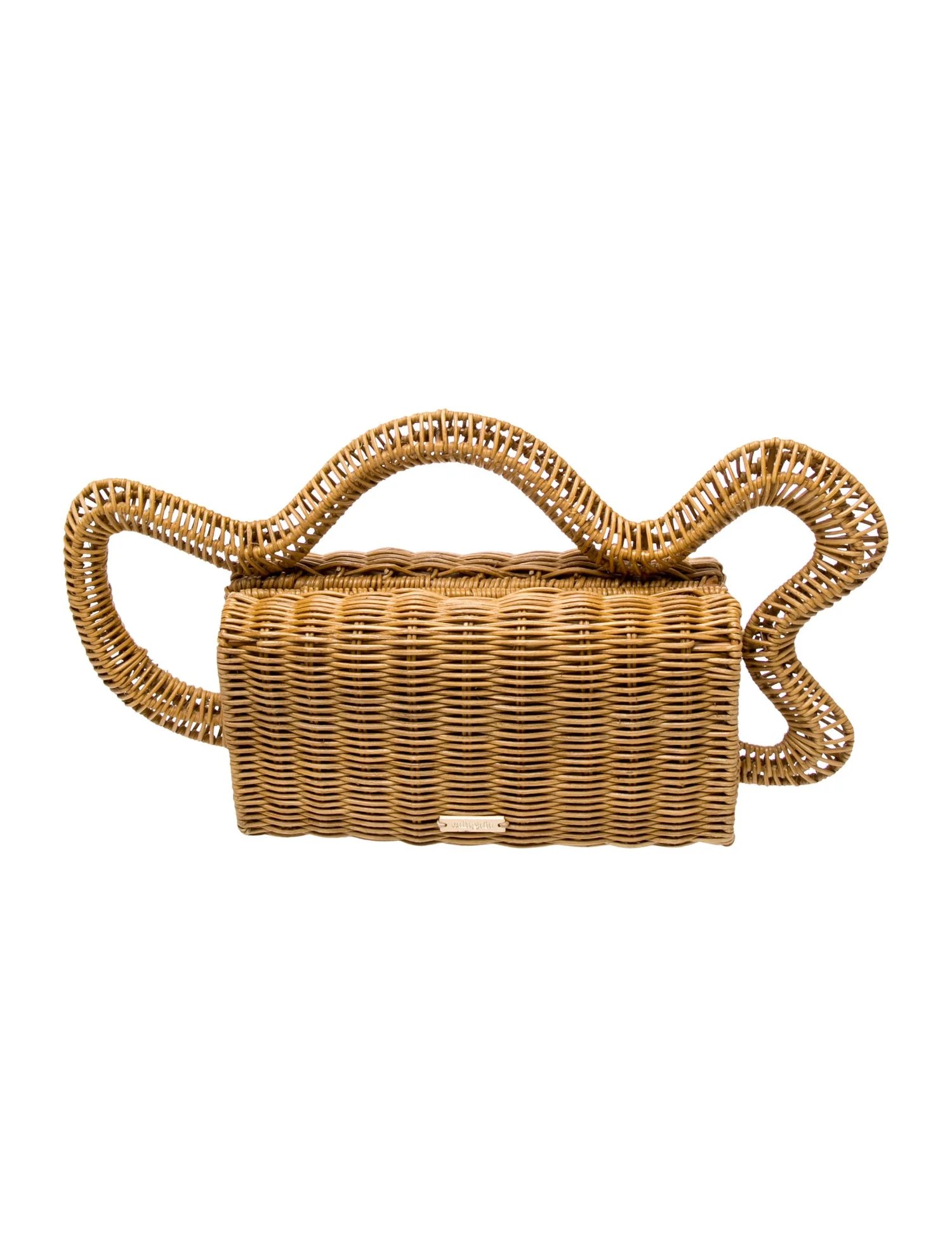 Wicker Top Handle Bag