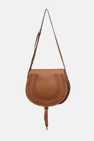 Leather Medium Marcie Saddle Bag
