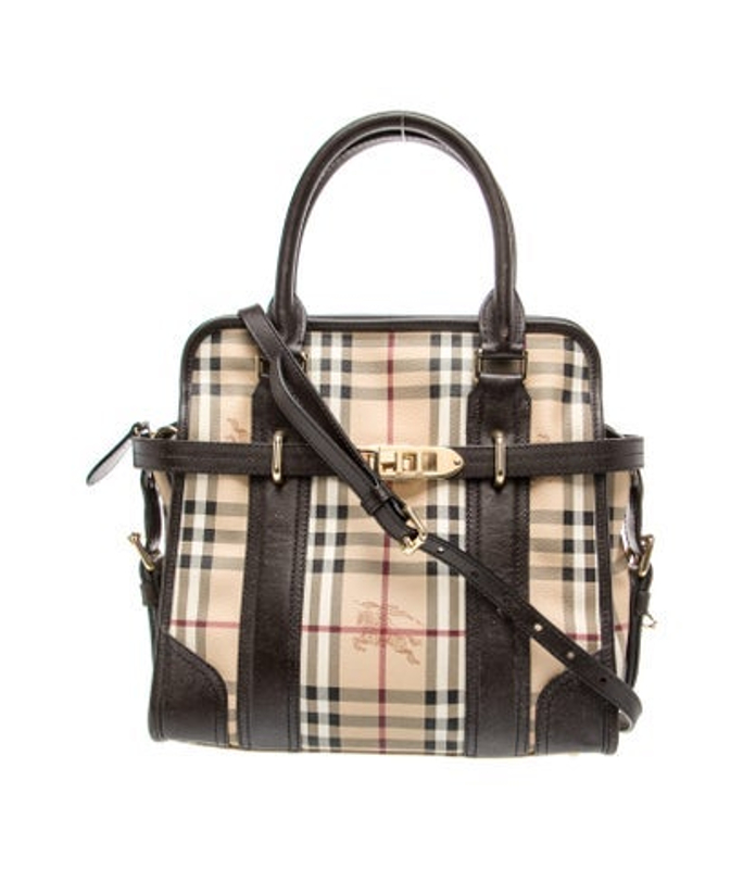 Burberry Haymarket Check Top Handle Bag