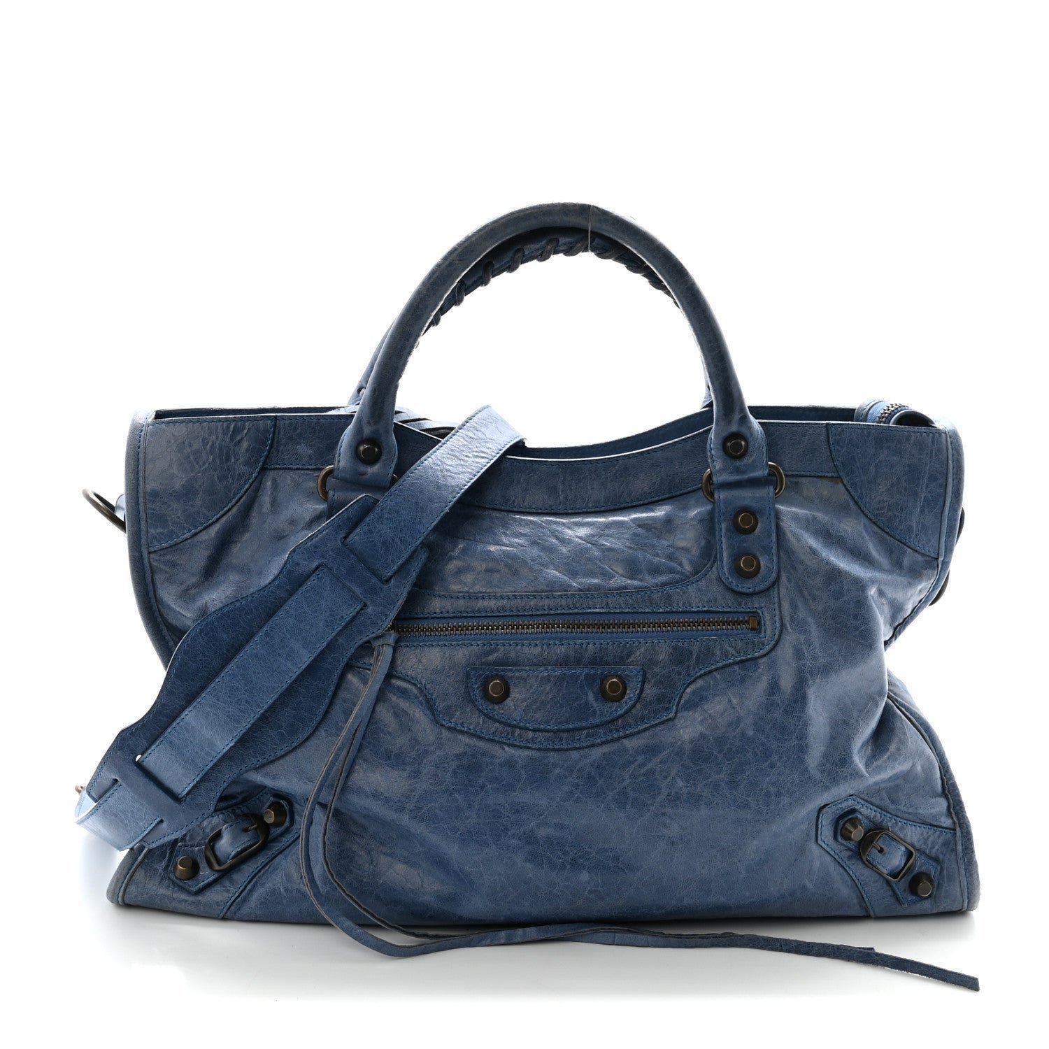 Balenciaga Agneau Classic Hardware City Bleuet