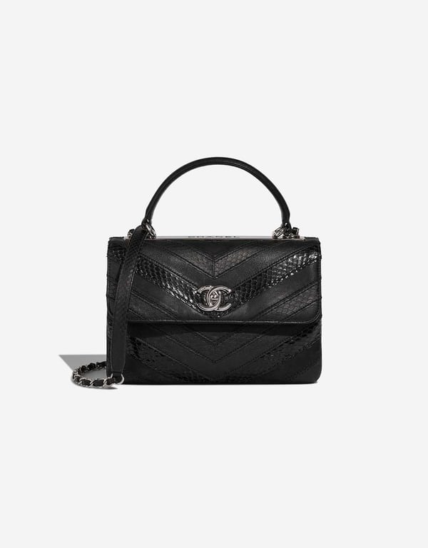 
		Trendy CC Medium Lamb / Python / Coated Fabric Black    