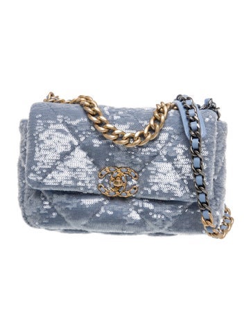 Medium 19 Sequin Flap Bag