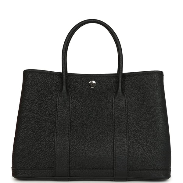 Hermes Hermes Garden Party 30 Black Negonda Palladium Hardware