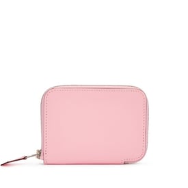 Hermes Rose Sakura Swift Azap Compact Wallet Palladium Hardware, 2014